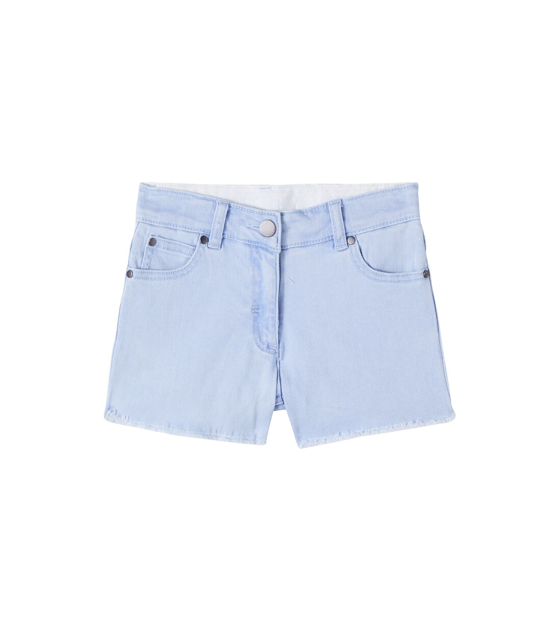 Crochet-trimmed denim shorts | Stella McCartney Kids
