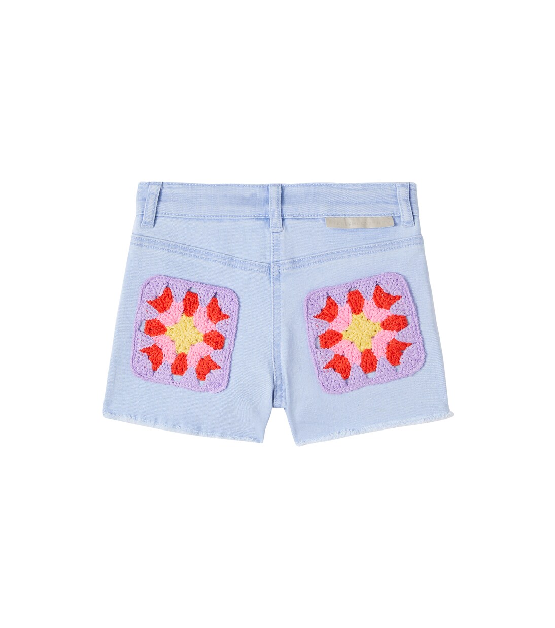Crochet-trimmed denim shorts | Stella McCartney Kids