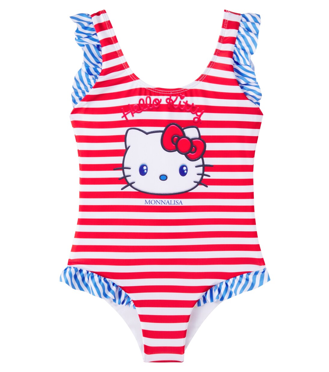 x Hello Kitty – Maillot de bain rayé | Monnalisa