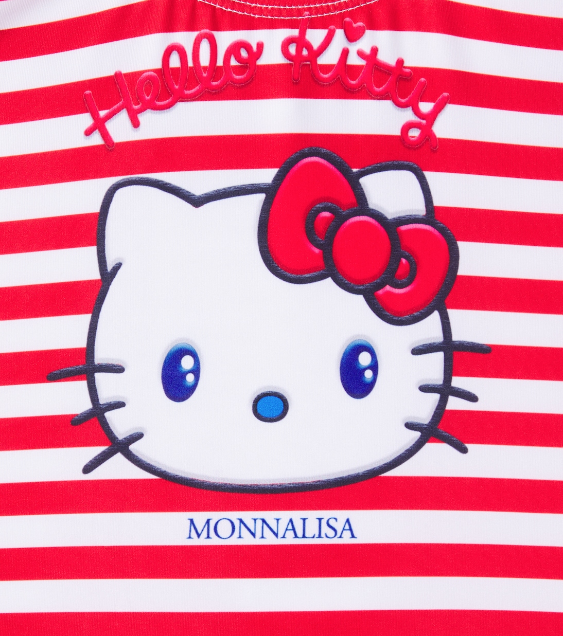 x Hello Kitty – Maillot de bain rayé | Monnalisa