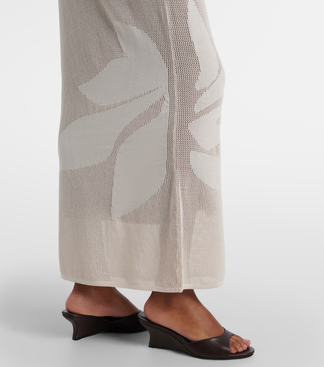 Solange knitted semi-sheer maxi dress | SIR