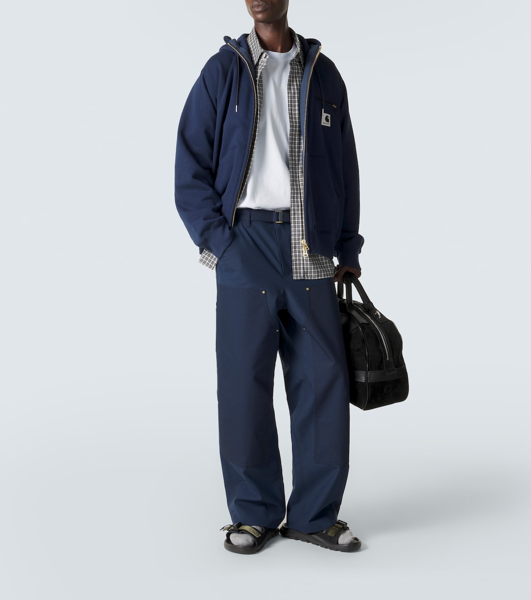 Belted wide-leg pants | Sacai