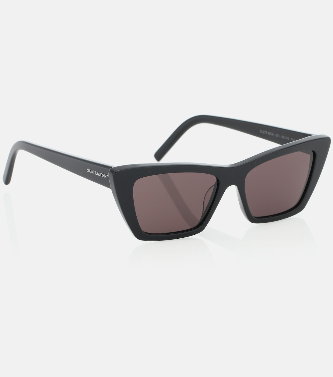 Occhiali da sole Saint Laurent SL 276 a forma di occhio di gatto con finitura Mica, stile giovanile