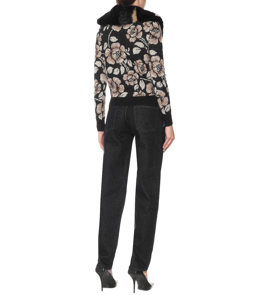 Cardigan in jacquard floreale | Y/Project