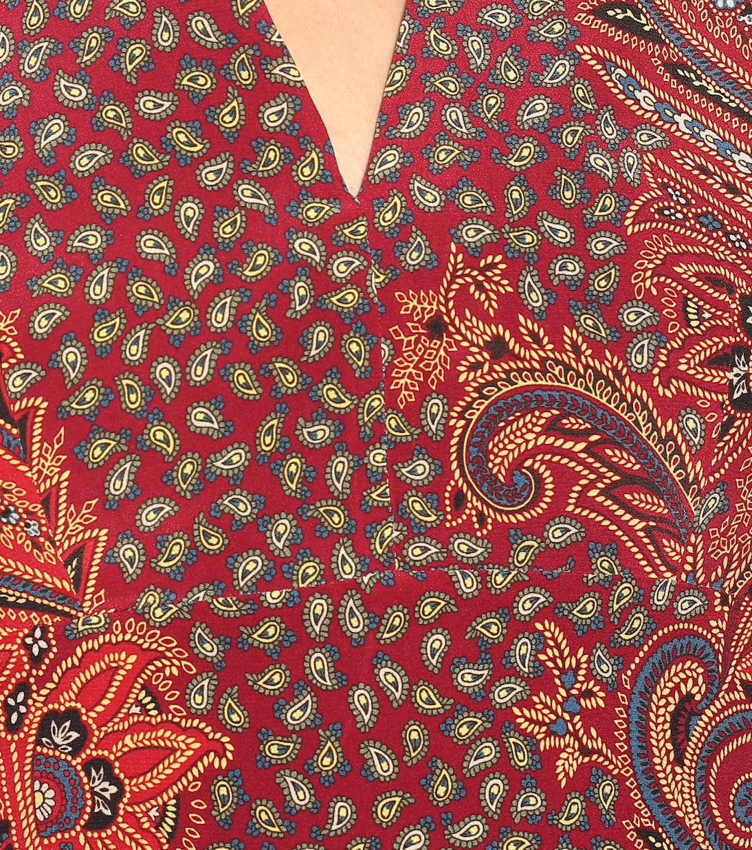 Abito midi a stampa in seta | Etro