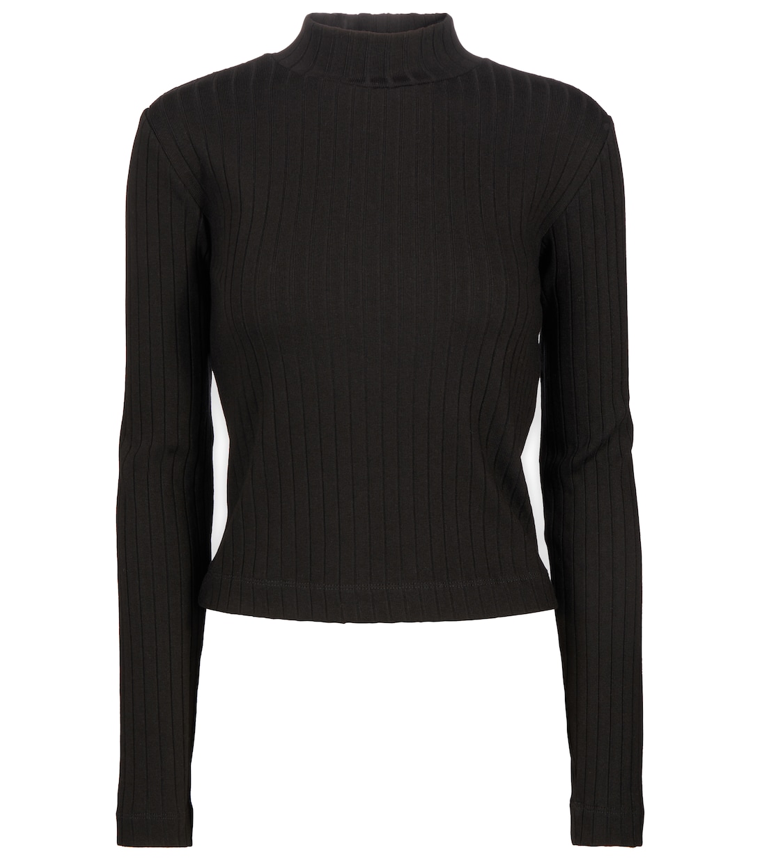 Ribbed-knit mockneck sweater | Vince