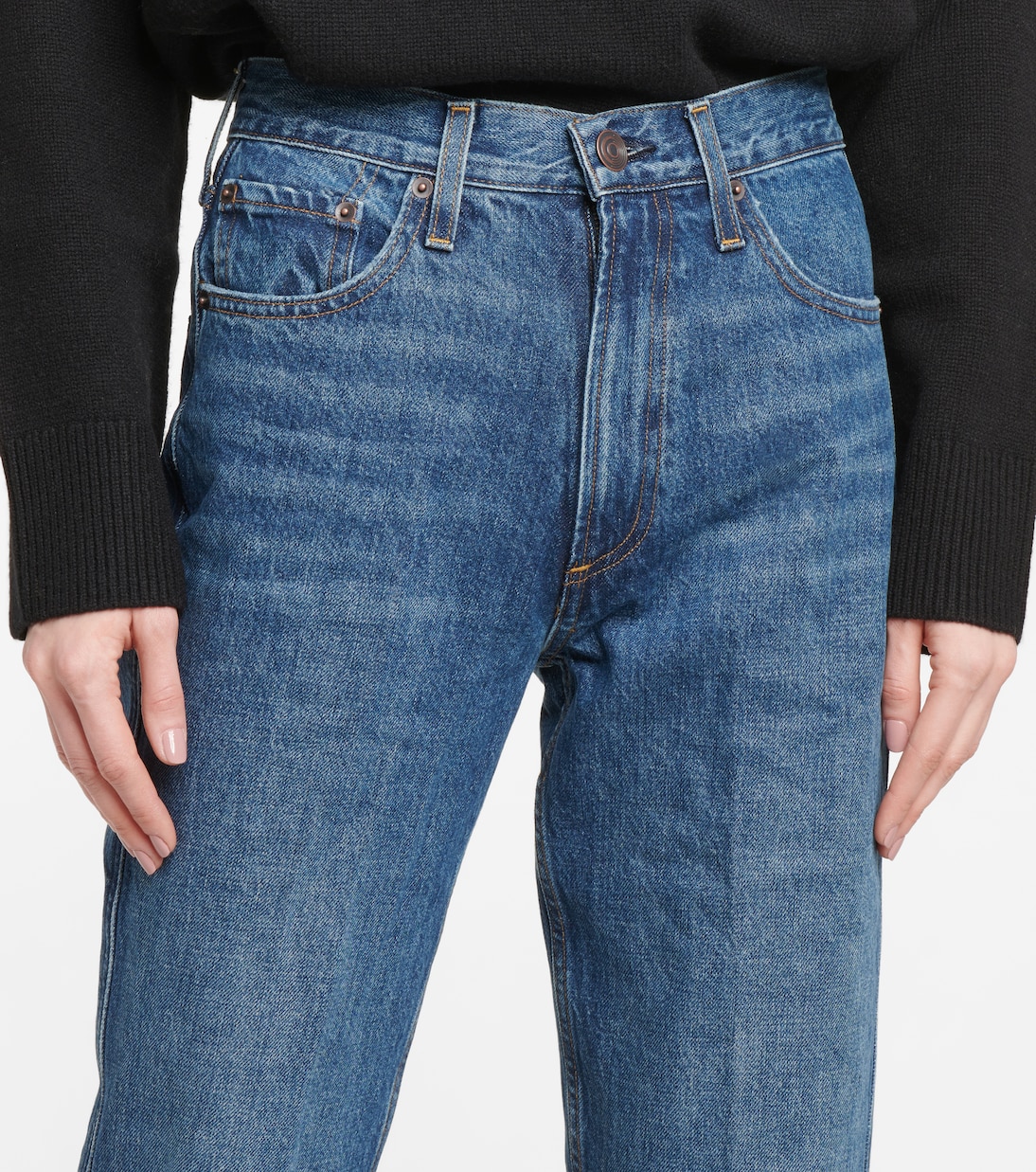 Jeans rectos de tiro alto | CO