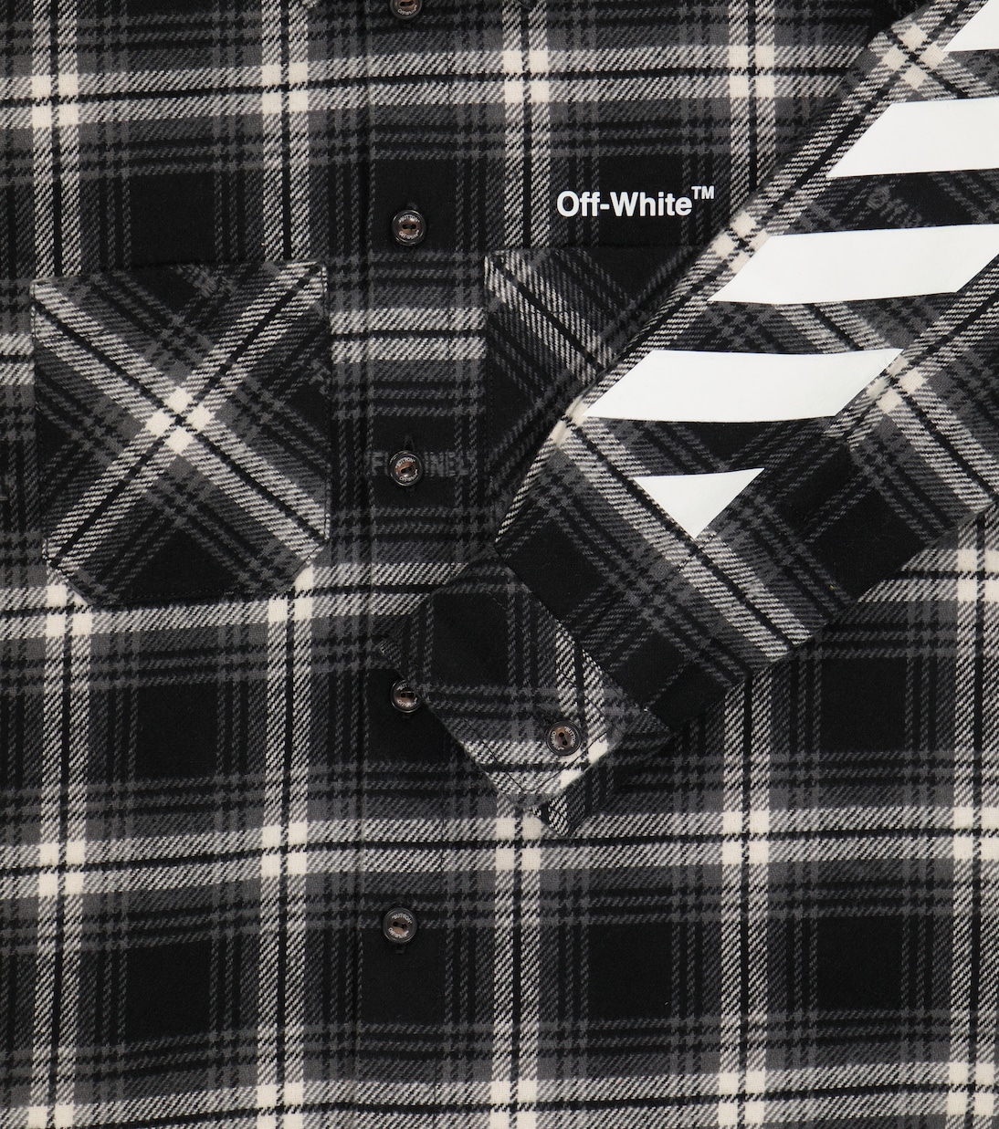 Off white check shirt black sale