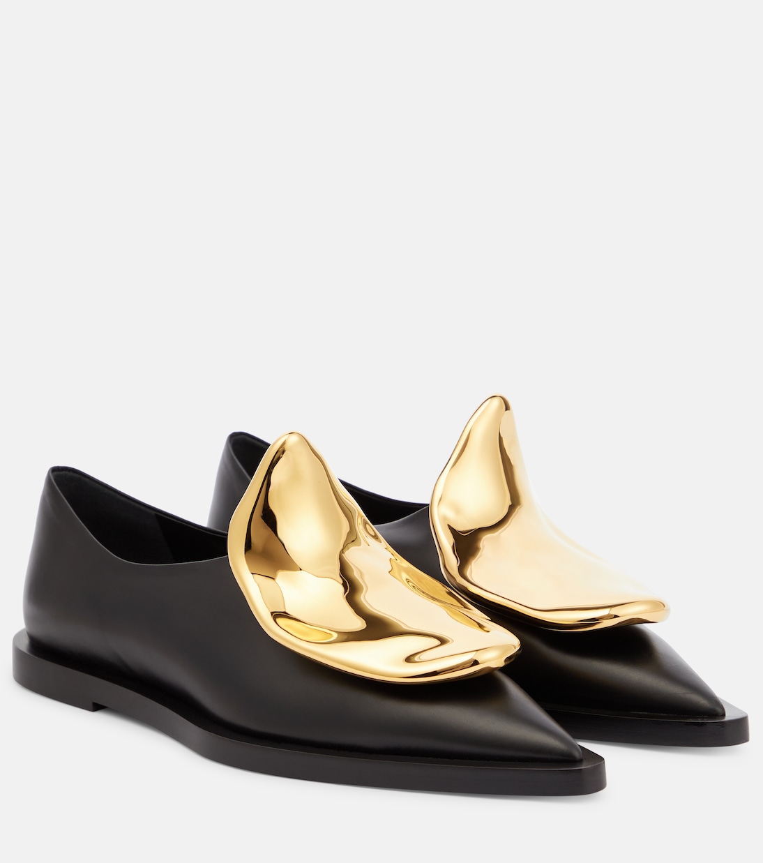 Embellished leather brogues | Jil Sander