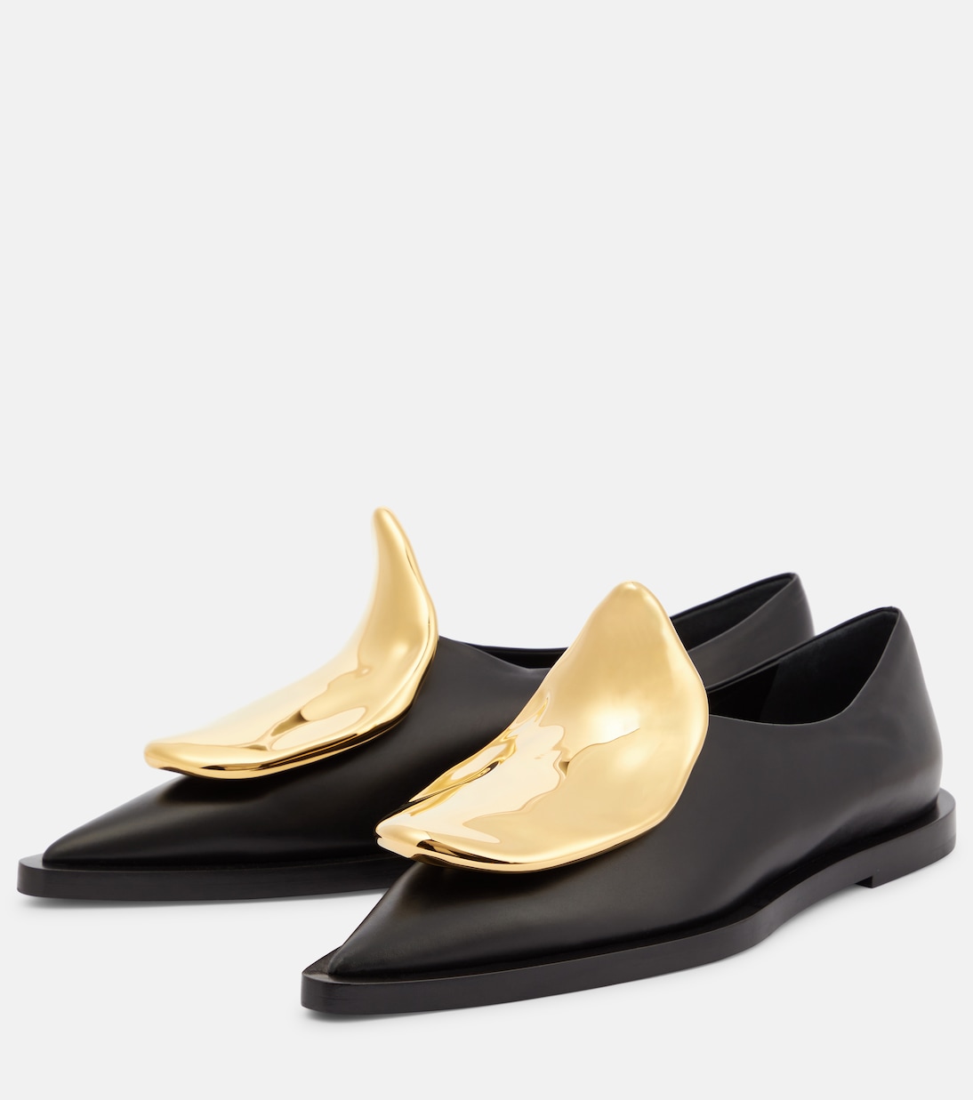 Embellished leather brogues | Jil Sander