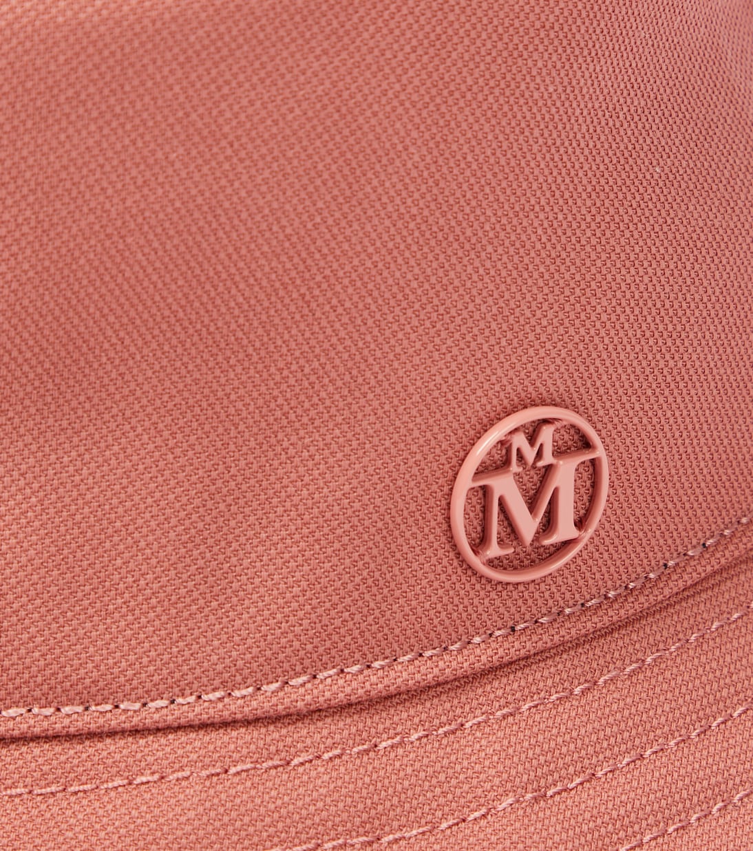Logo wool canvas bucket hat | Maison Michel Kids