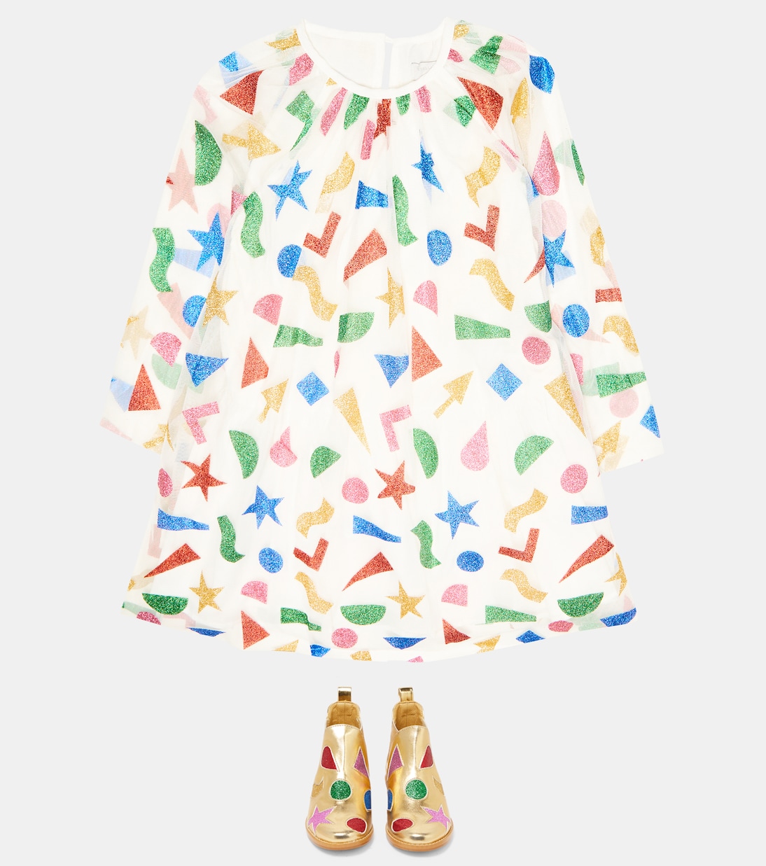 Bedrucktes Kleid aus Tüll | Stella McCartney Kids