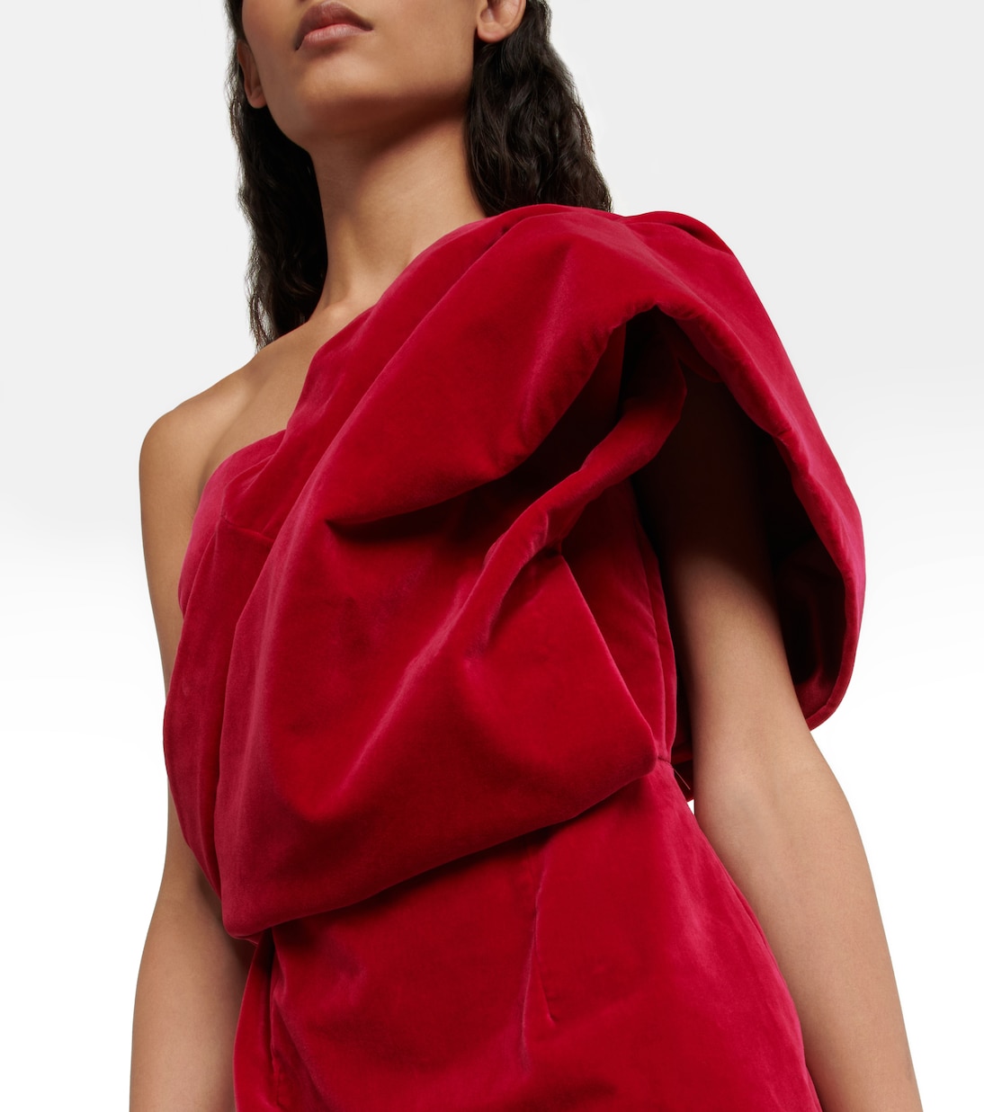 Miniabito asimmetrico in velluto | Tom Ford