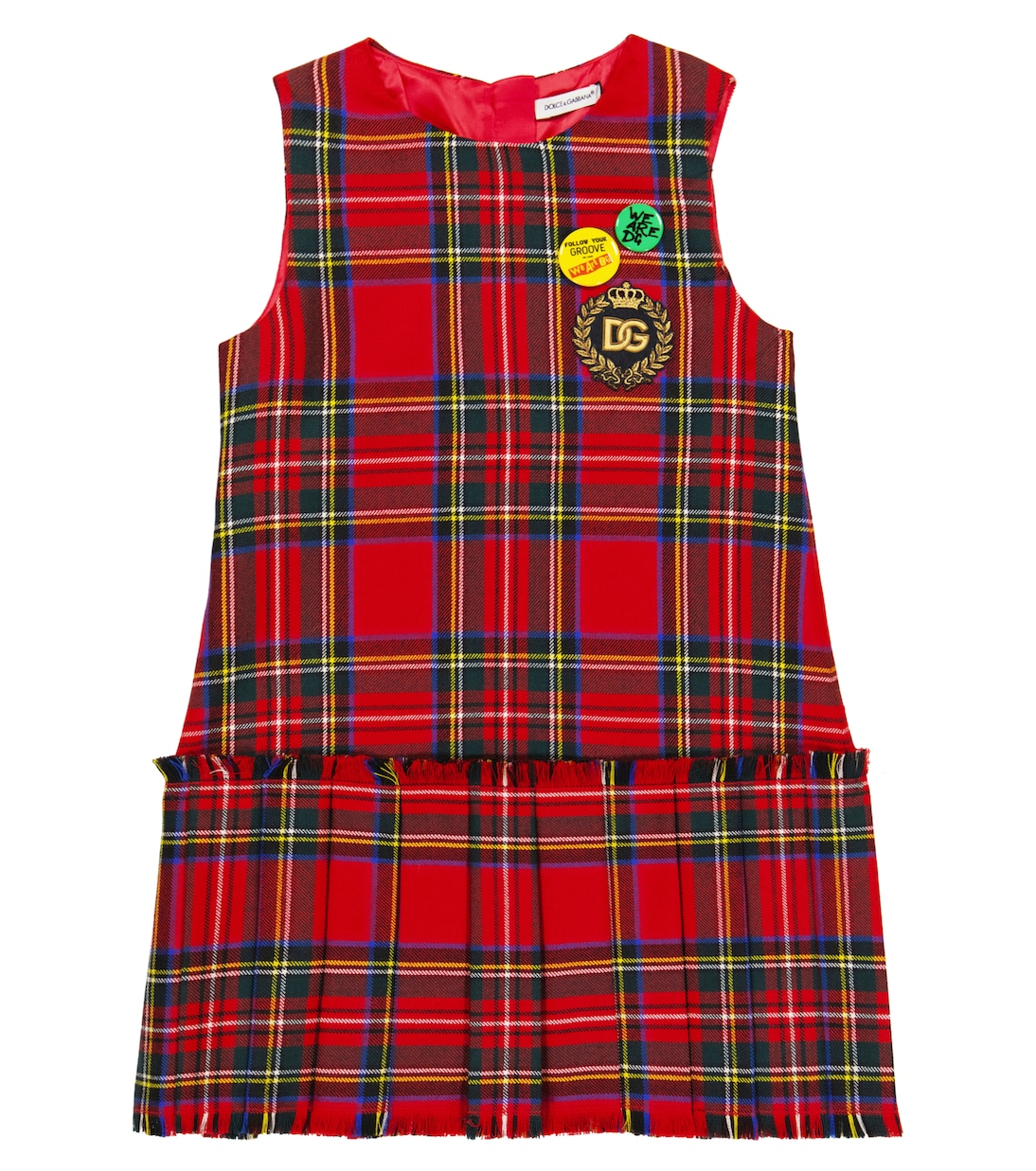 Abito in lana a quadri | Dolce&Gabbana Kids