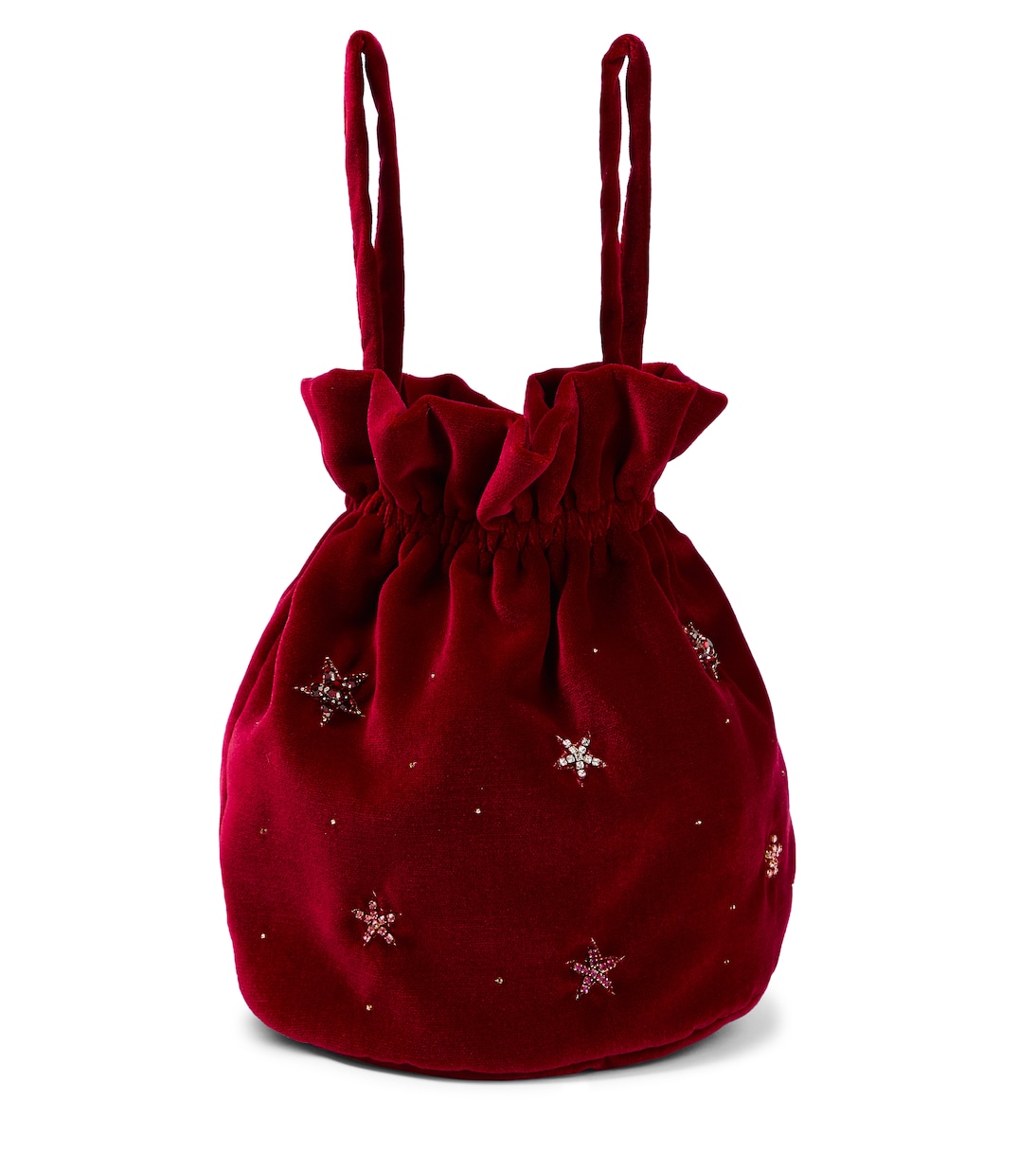 Sac seau en velours à ornements | Il Gufo