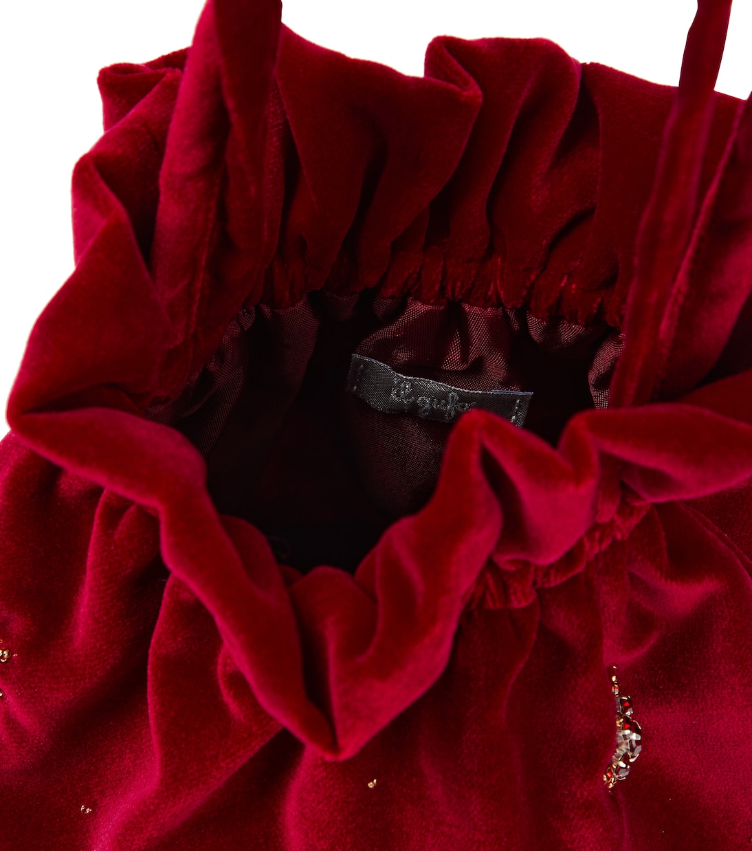Sac seau en velours à ornements | Il Gufo