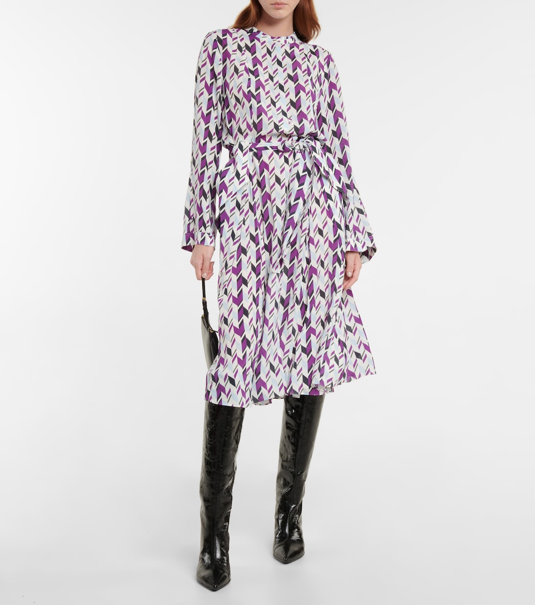 Vestido midi Fluid Graphics estampado | Dorothee Schumacher