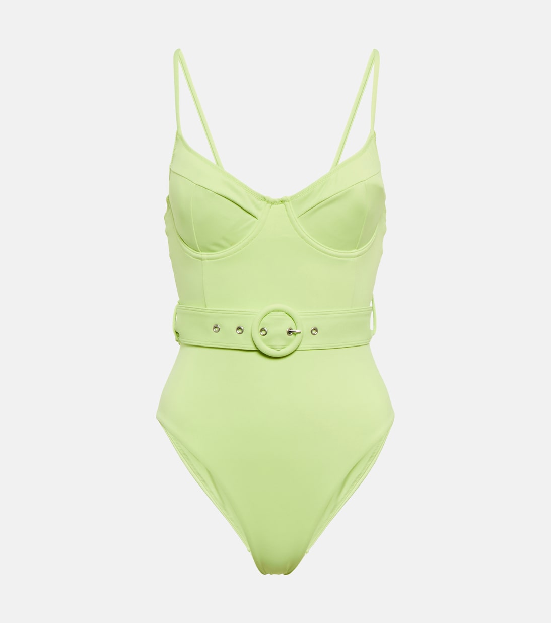 Noa belted swimsuit in green Simkhai Mytheresa