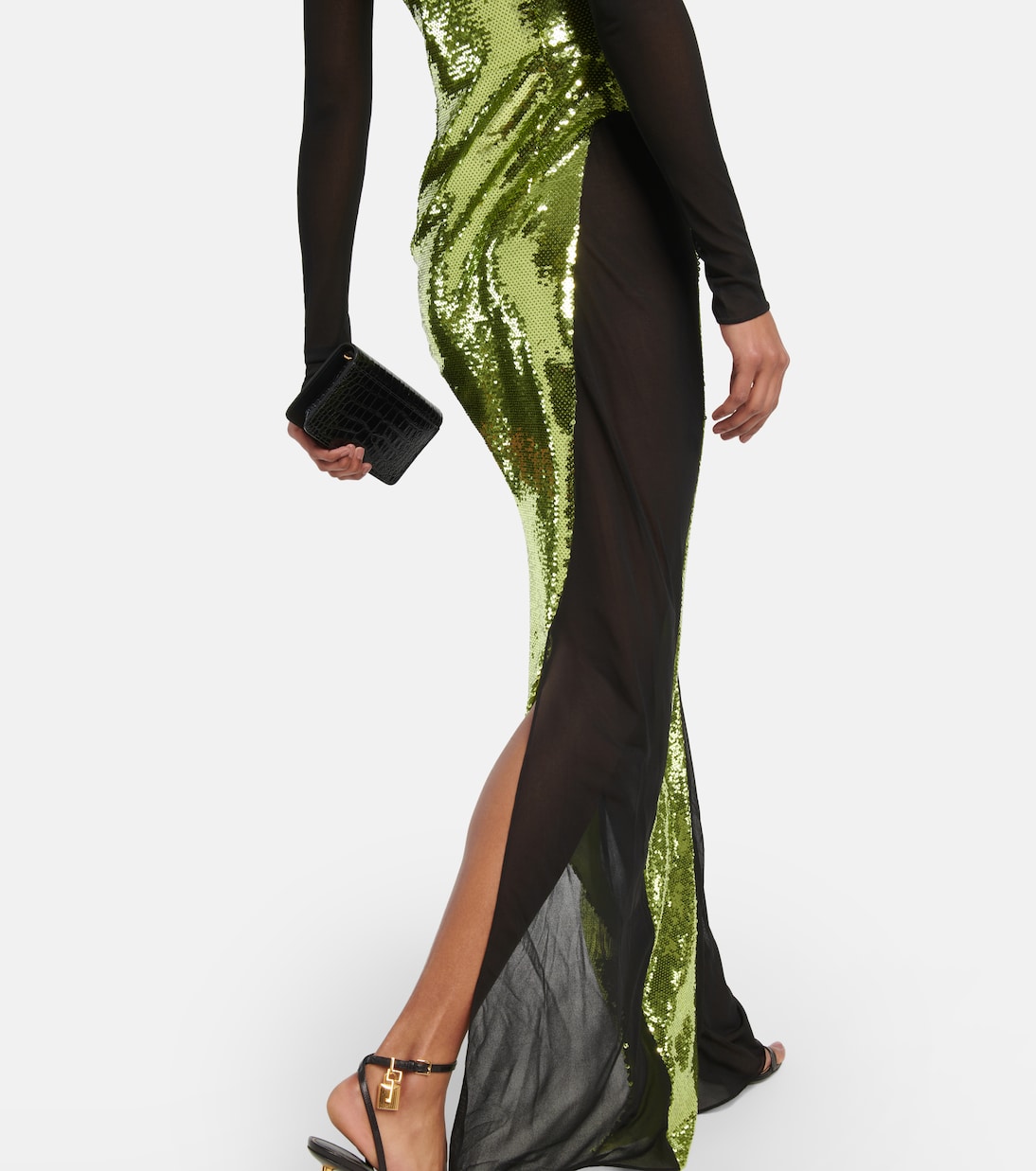 Liquid sequin and tulle gown | Tom Ford