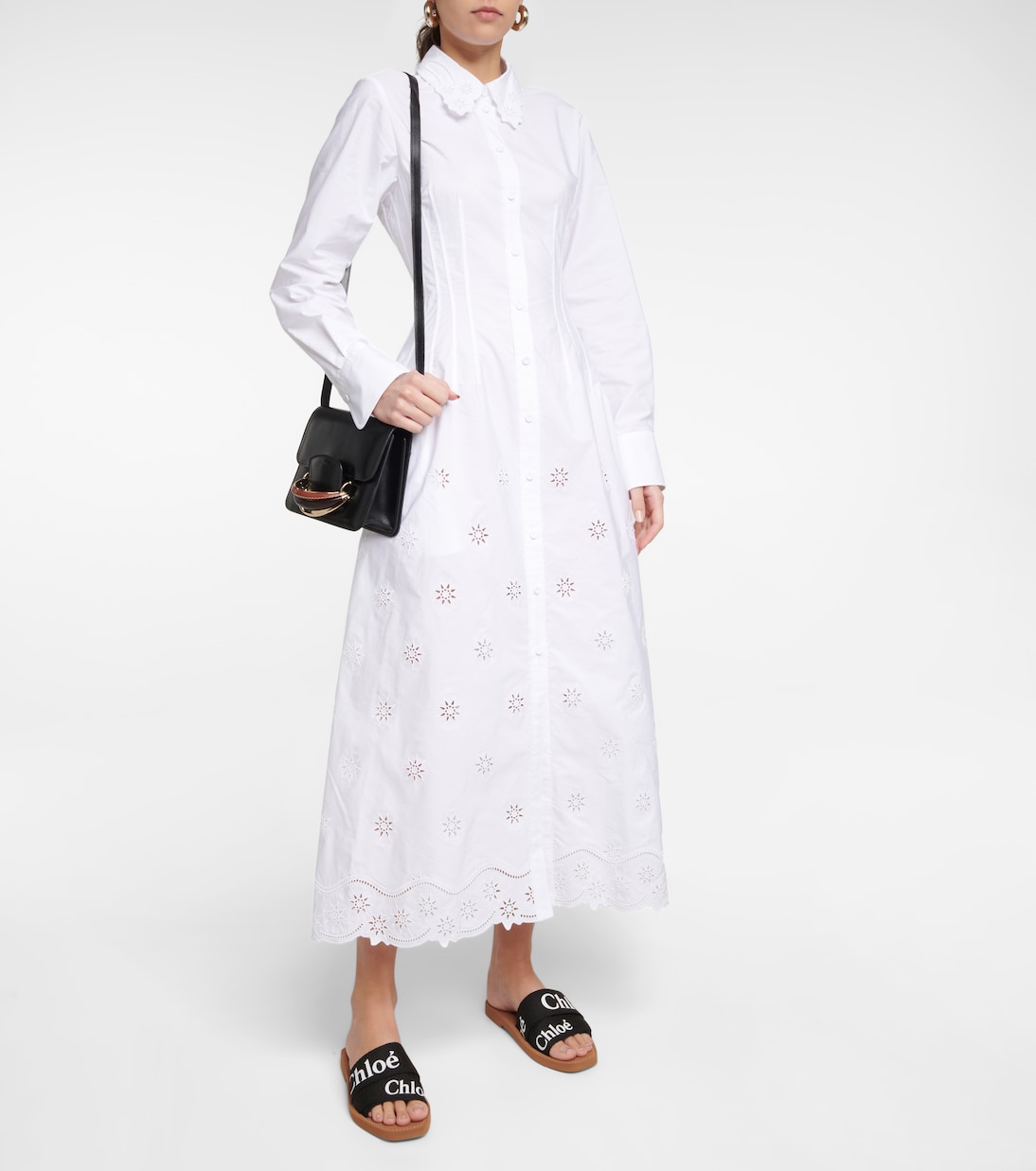 Besticktes Hemdblusenkleid | Chloé