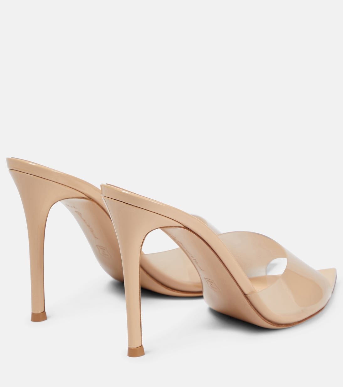 Elle 105 TPU and patent leather mules | Gianvito Rossi