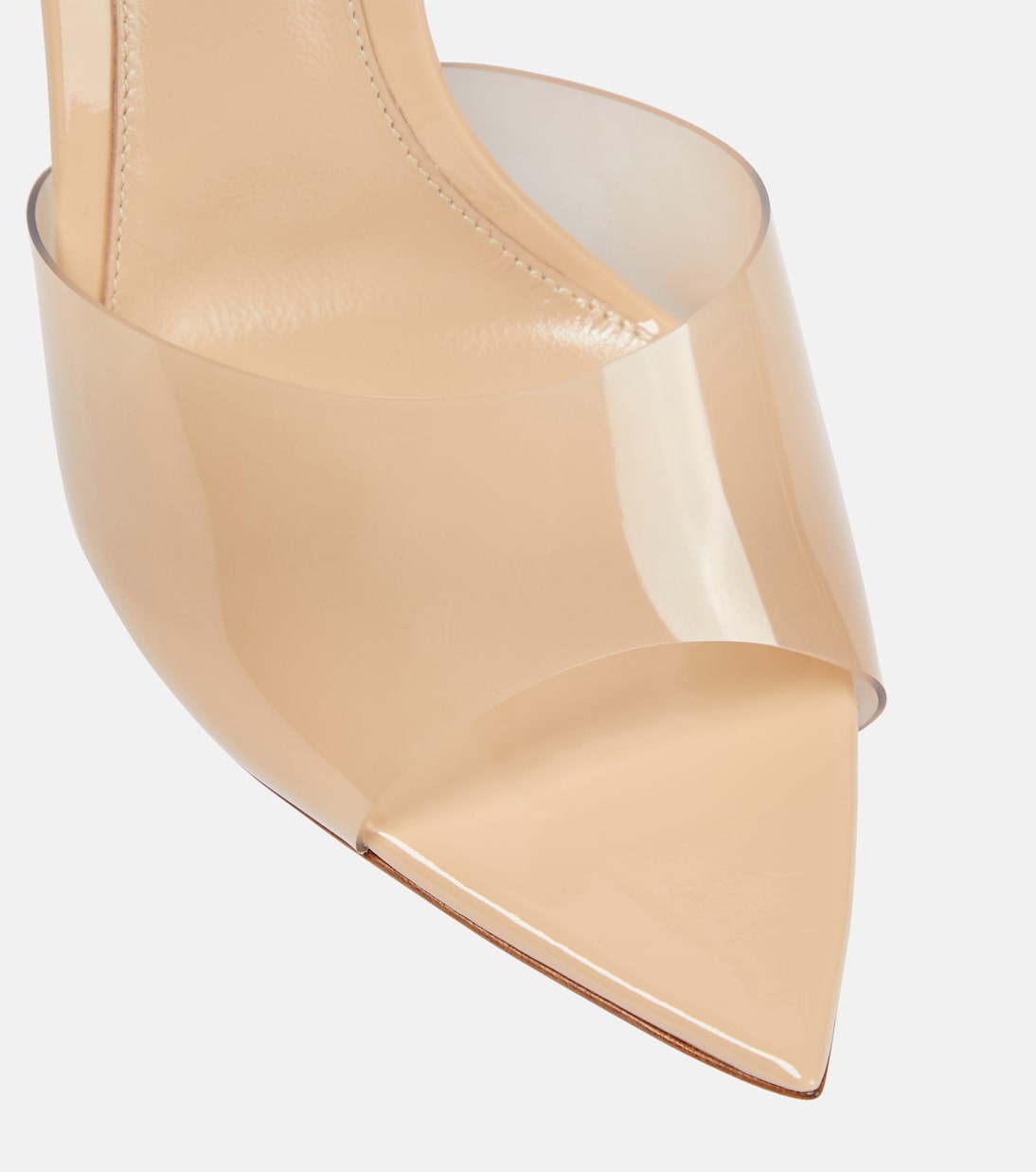Elle 105 TPU and patent leather mules | Gianvito Rossi