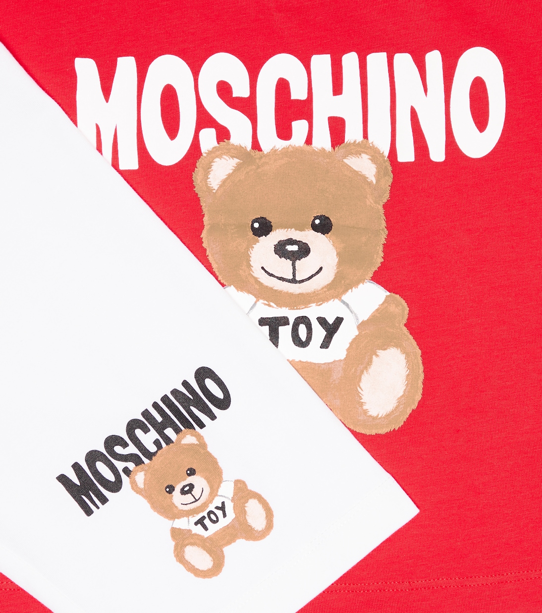 Printed cotton jersey T-shirt and shorts set | Moschino Kids