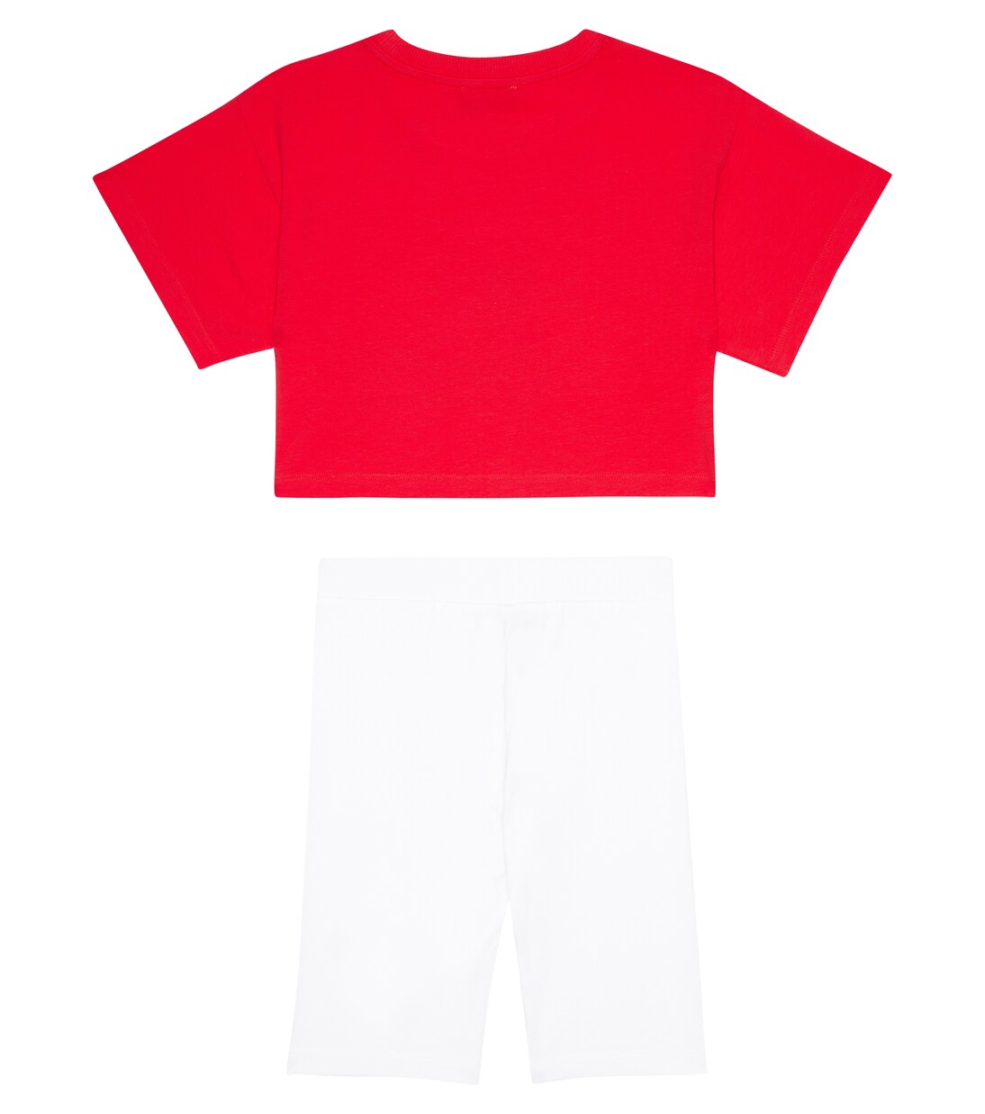 Printed cotton jersey T-shirt and shorts set | Moschino Kids