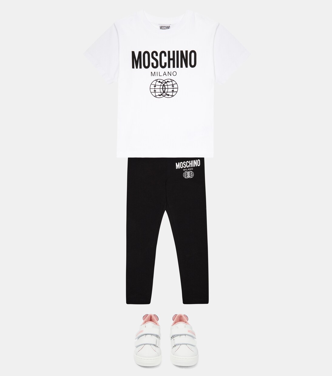 Set of logo T-shirt and Leggings | Moschino Kids