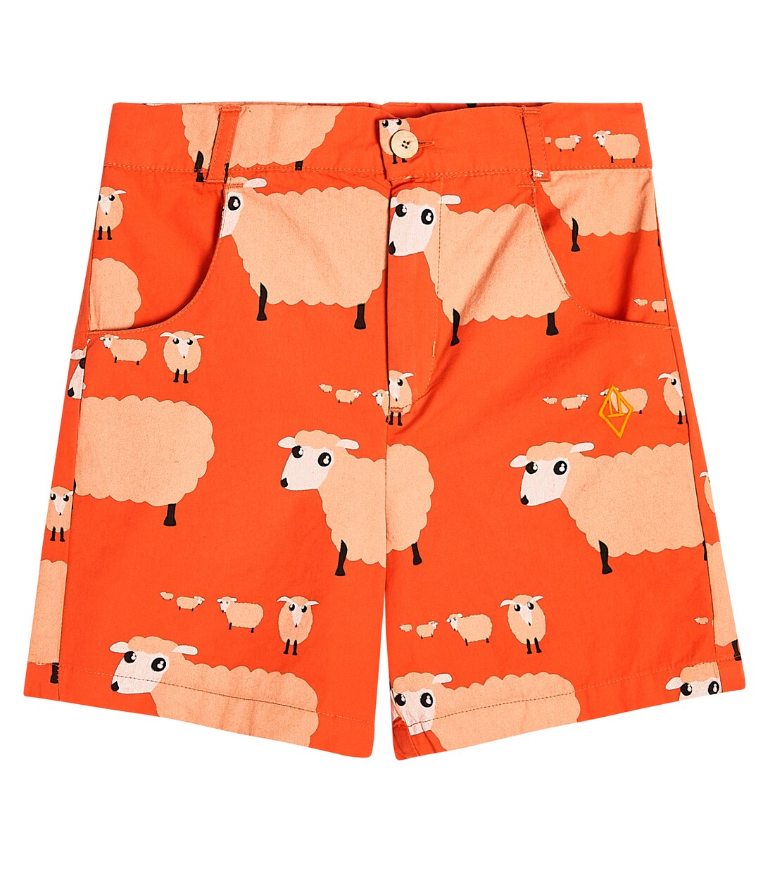 Pig printed cotton shorts | The Animals Observatory