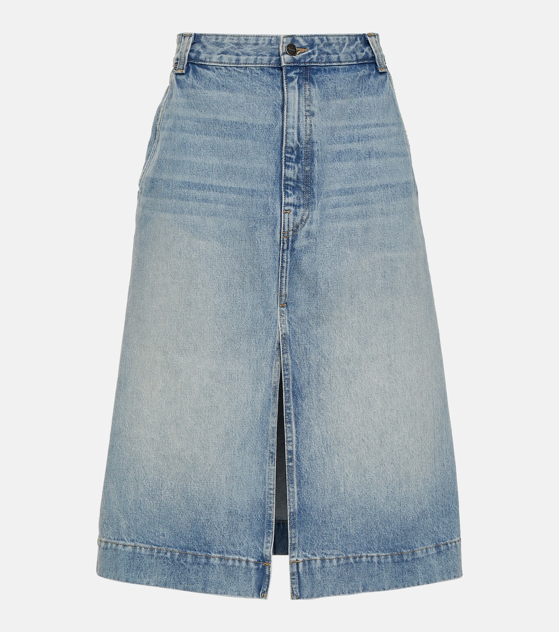 Charlene denim midi skirt | Khaite