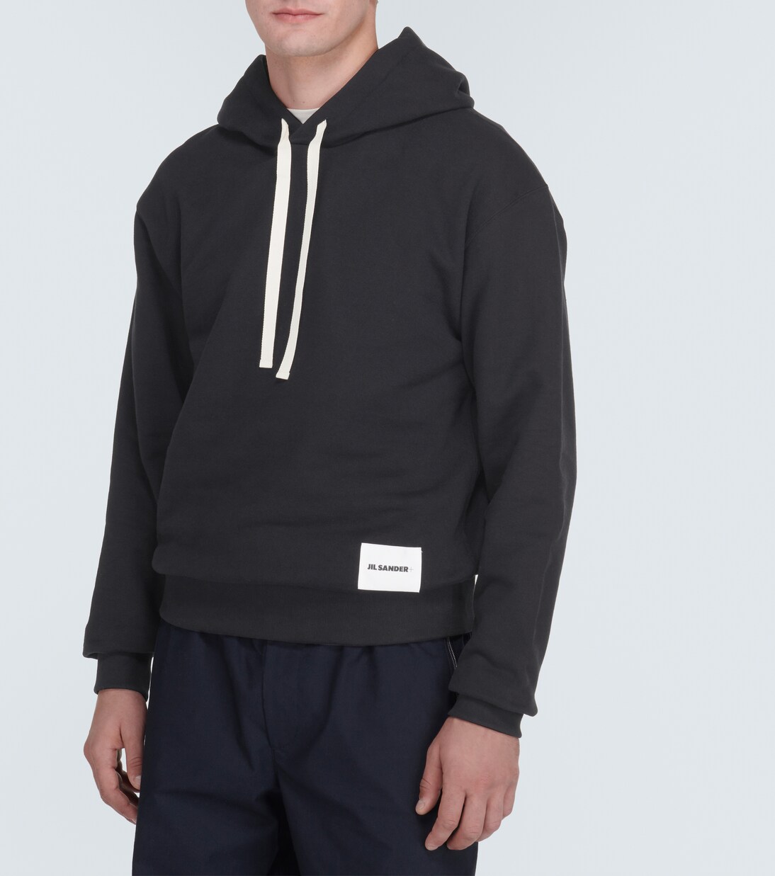 Felpa in jersey di cotone con cappuccio | Jil Sander