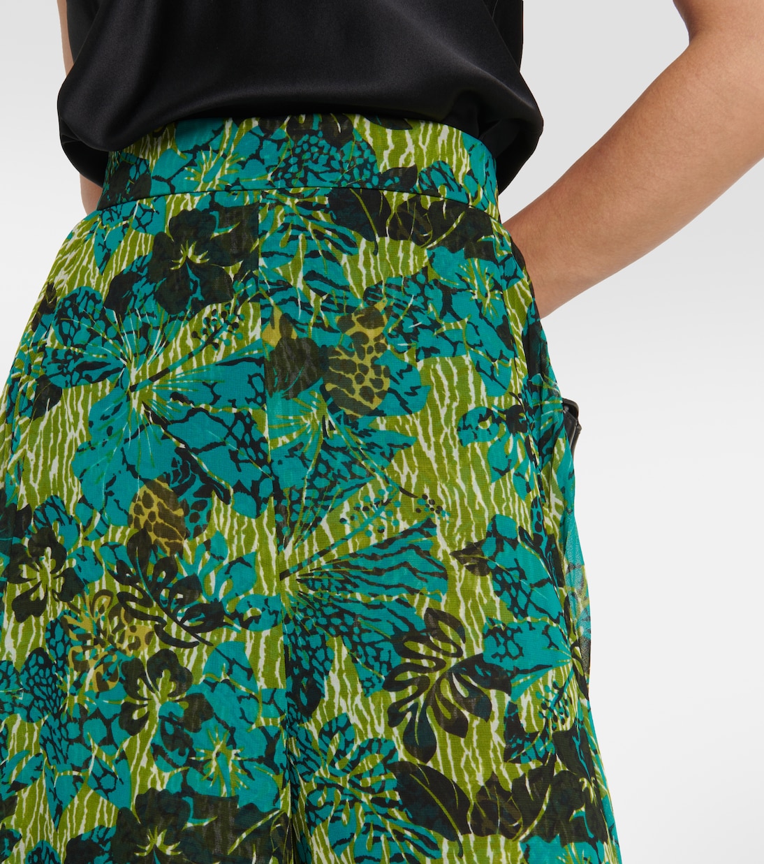 Pantalon ample Nigeria à fleurs | Max Mara