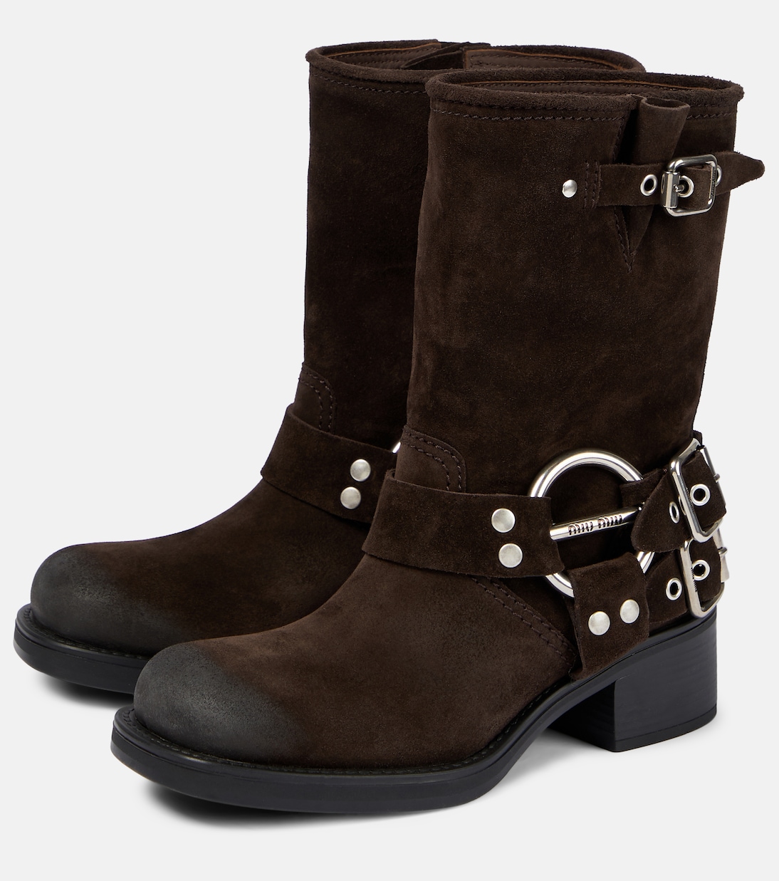 Stivaletti in suede | Miu Miu