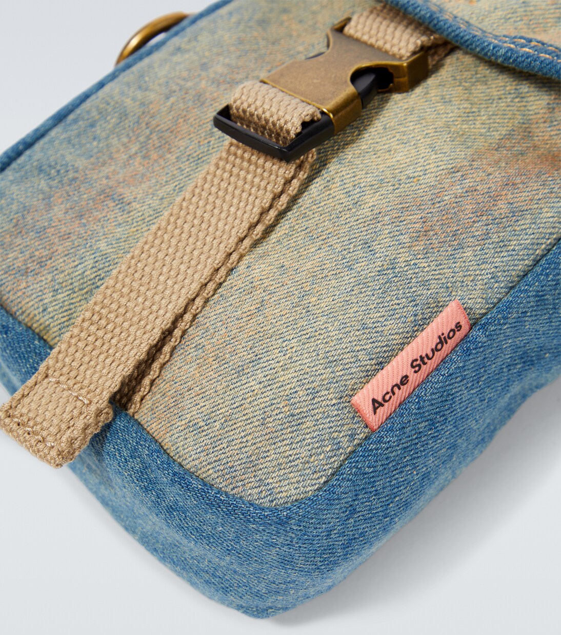 Borsa a tracolla in denim bleached | Acne Studios