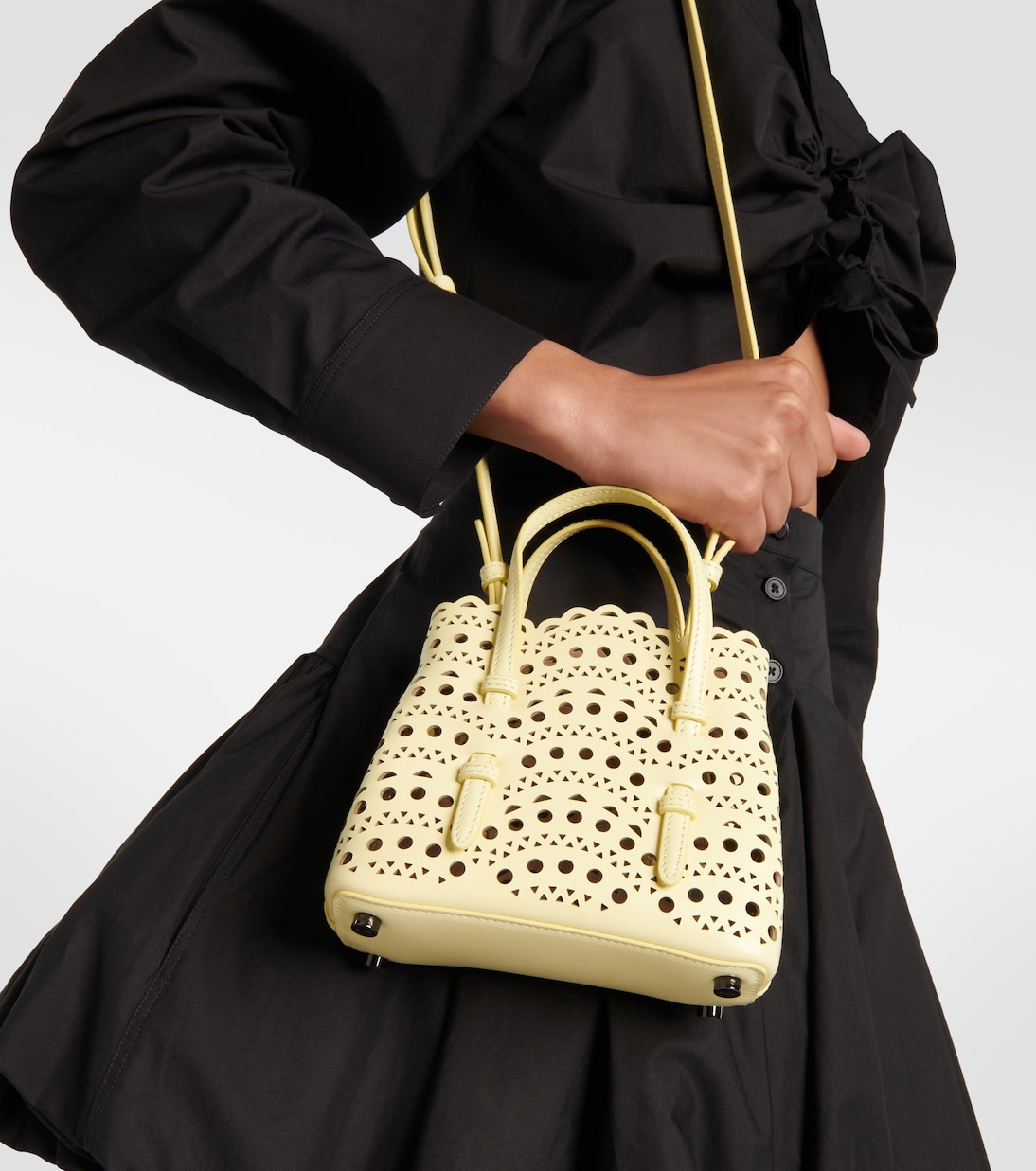 Tote Mina 16 Vienne Wave aus Leder | Alaïa