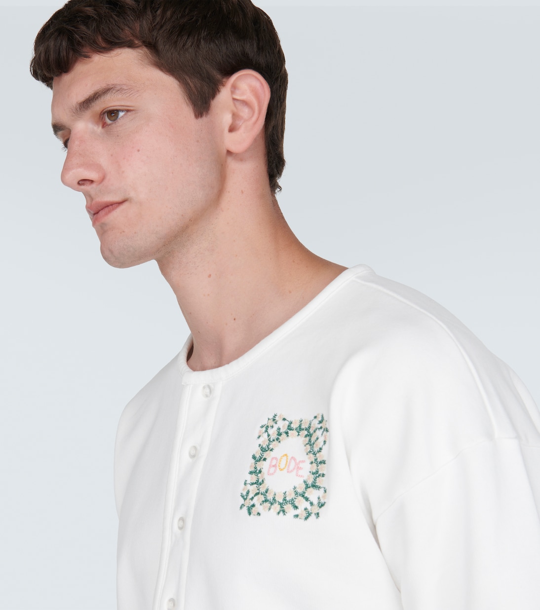 Camiseta con botones Daisy Never Tell | Bode