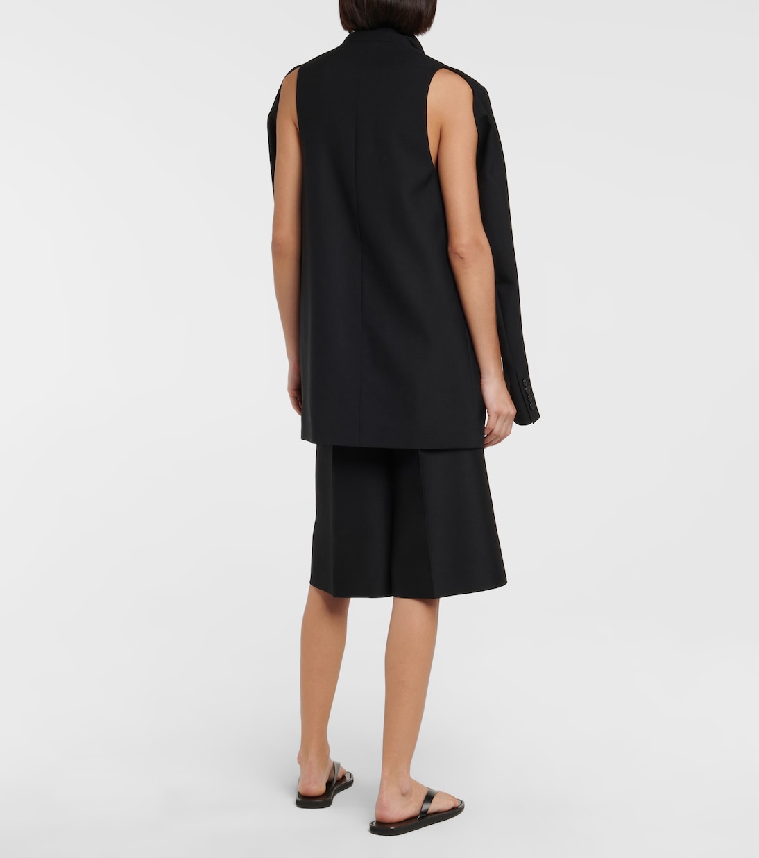 Blazer monopetto in lana con mantella | The Row