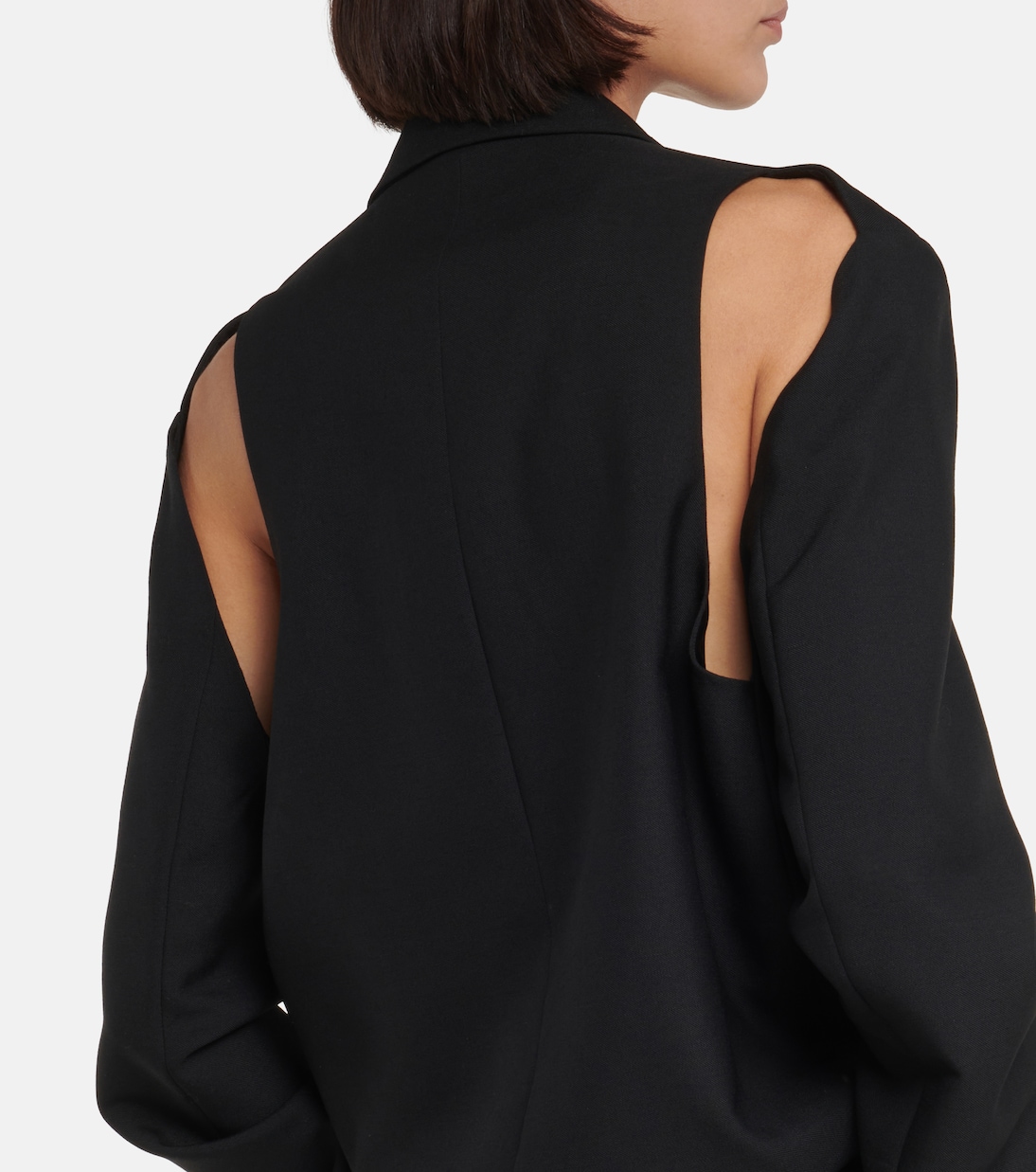 Blazer monopetto in lana con mantella | The Row