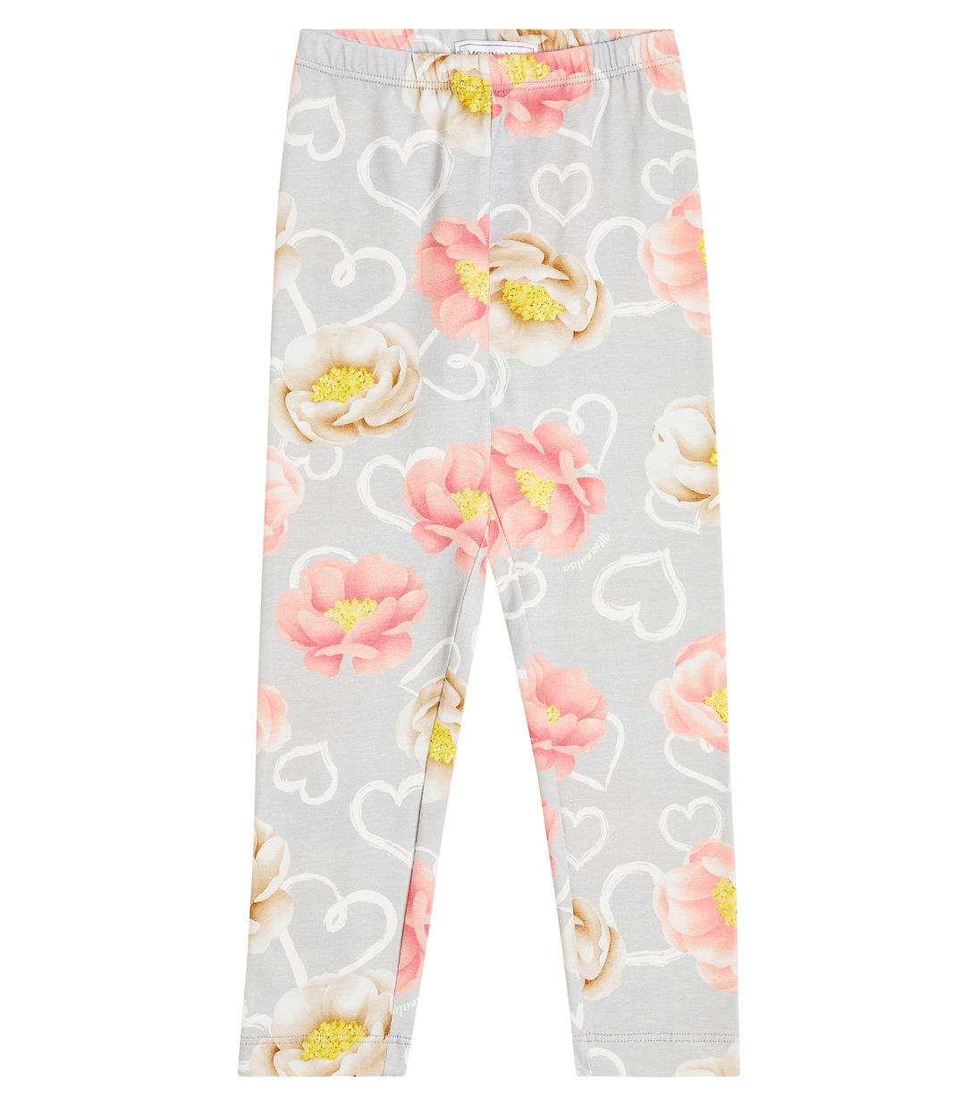 Floral printed jersey leggings | Monnalisa