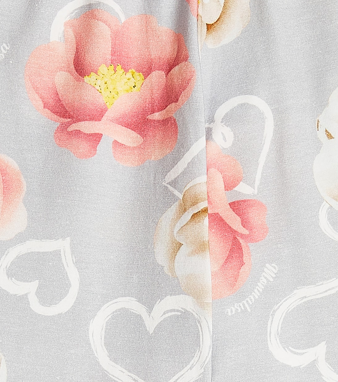 Floral printed jersey leggings | Monnalisa