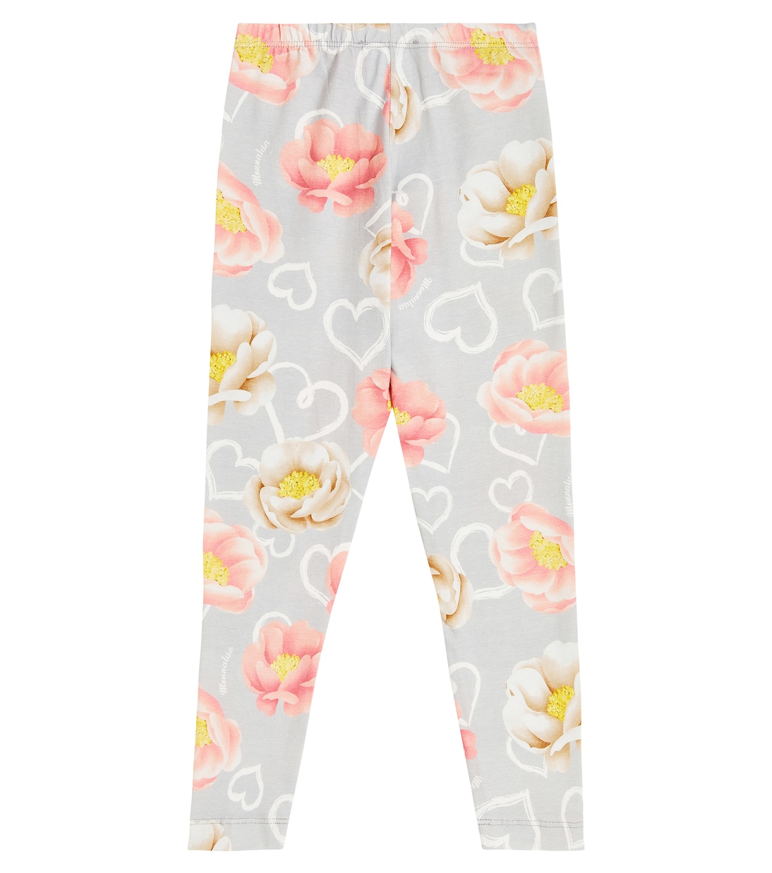 Floral printed jersey leggings | Monnalisa