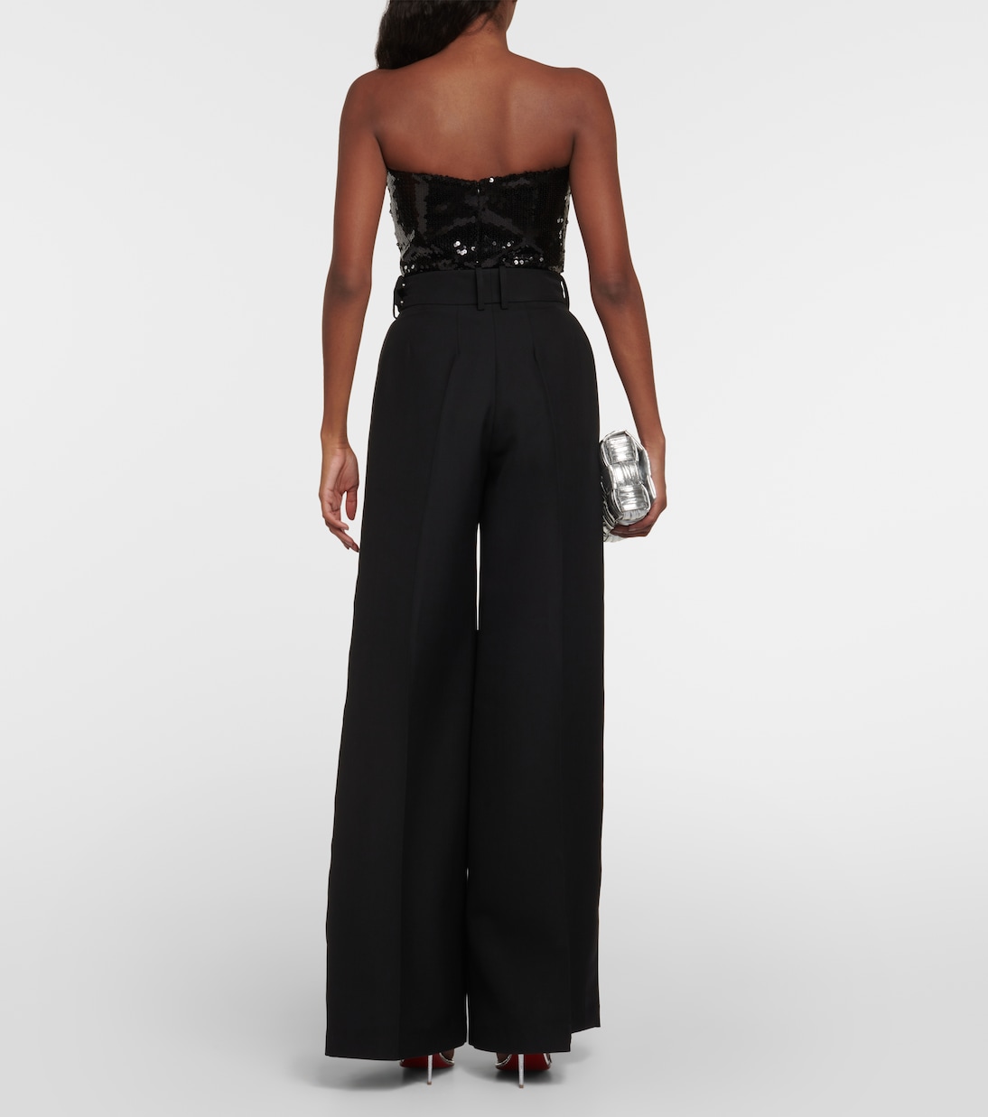High-rise wool wide-leg pants | Alexandre Vauthier