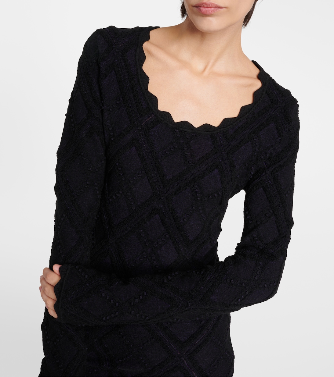 Abito midi in misto lana  | Burberry