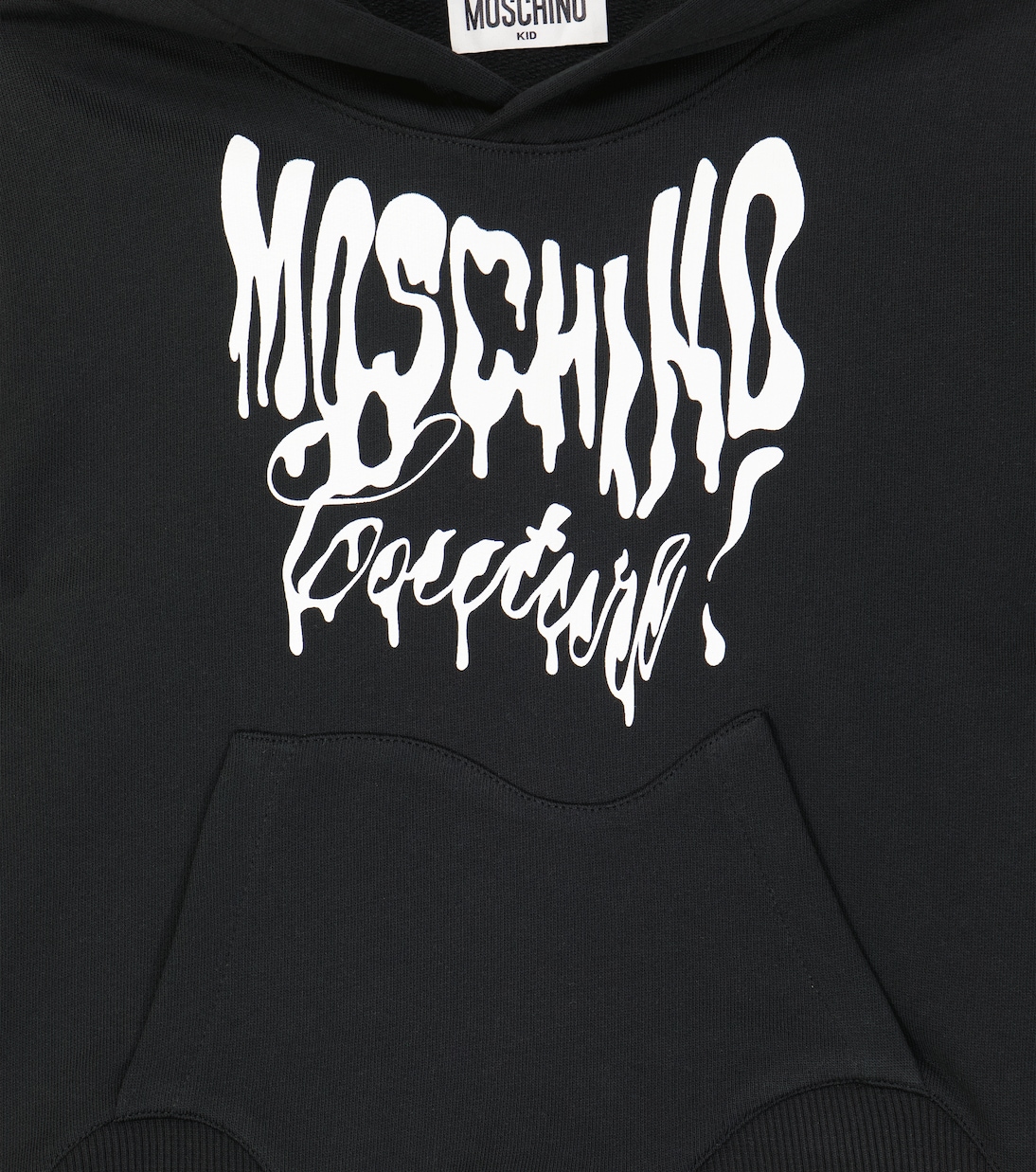 Felpa con cappuccio in jersey di cotone | Moschino Kids