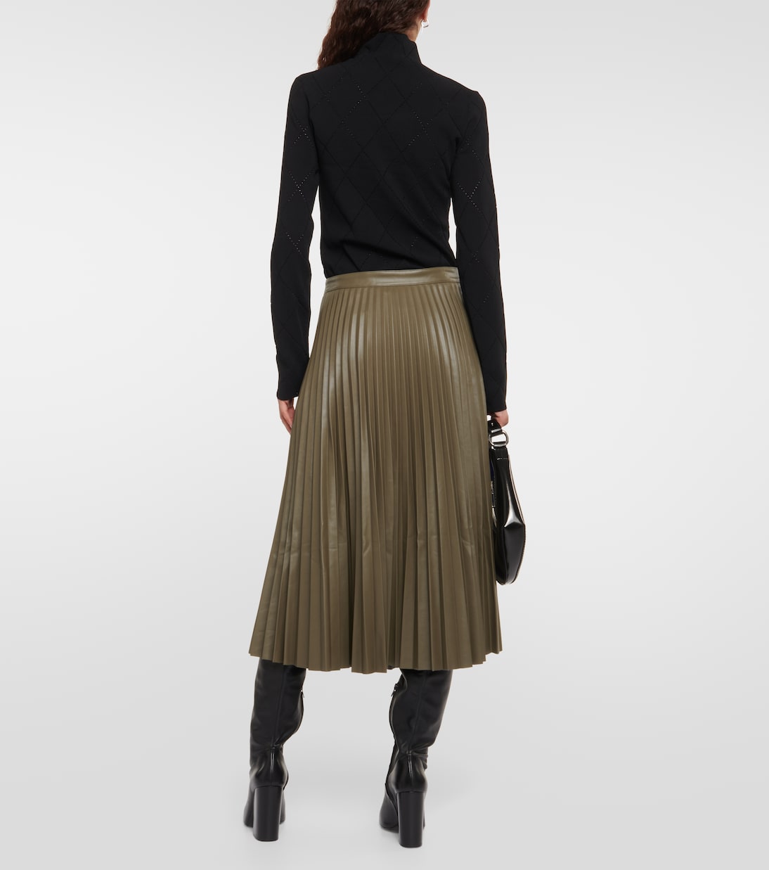 Falda midi White Label de piel sintética | Proenza Schouler