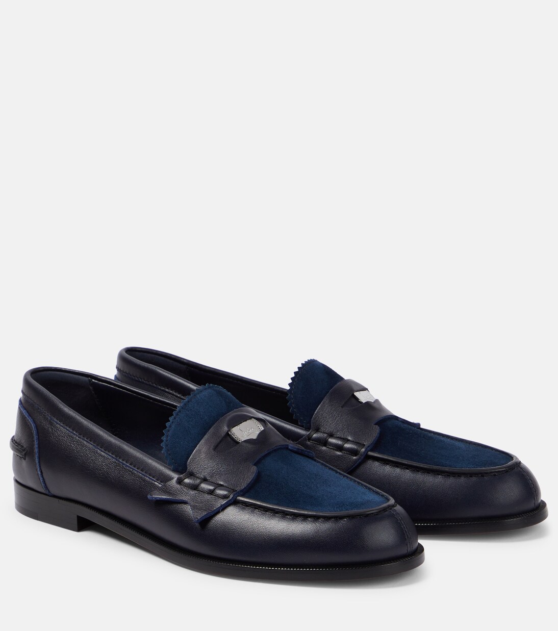 Loafers Penny aus Leder und Veloursleder | Christian Louboutin