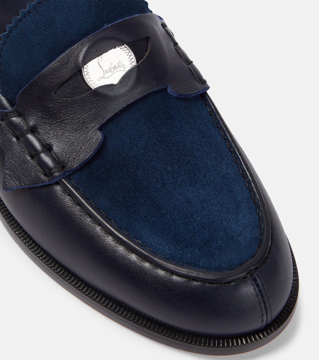 Loafers Penny aus Leder und Veloursleder | Christian Louboutin