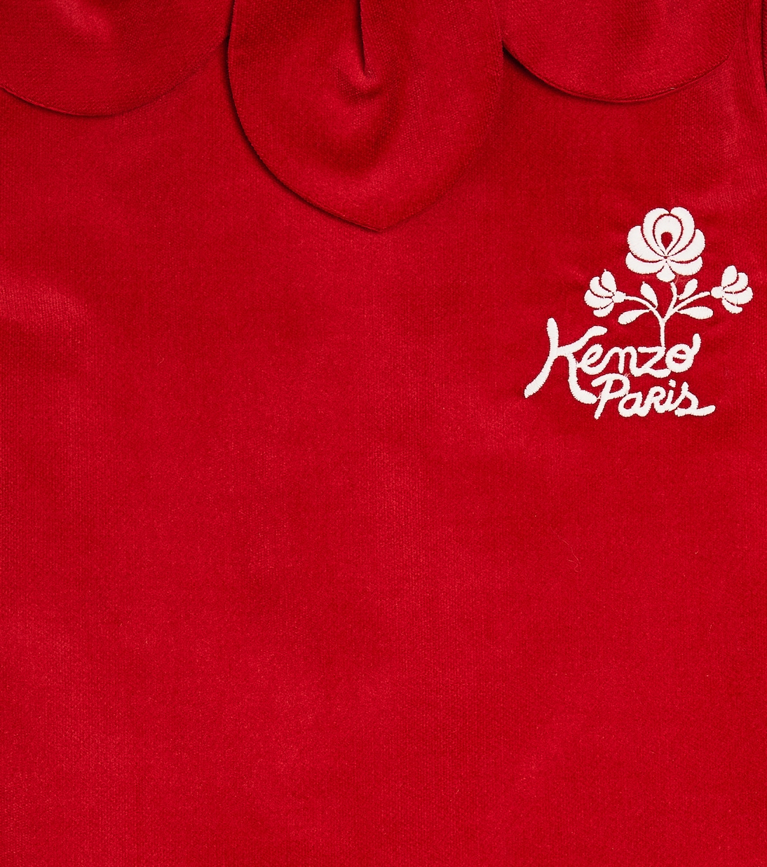 Robe brodée en coton | Kenzo Kids