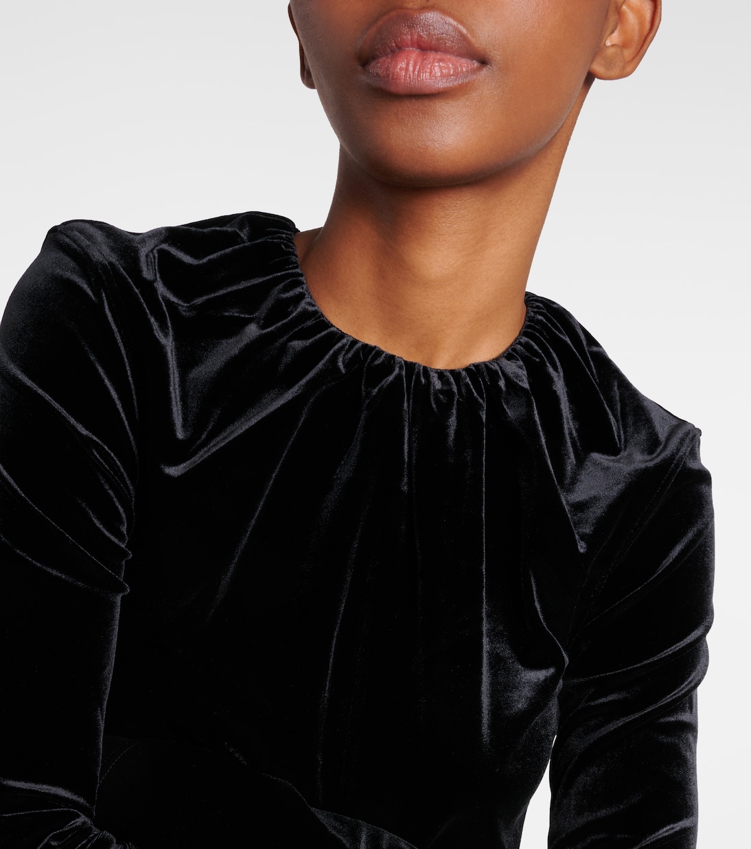 Top in velluto con arricciatura | Toteme
